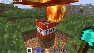Minecraft - How to do Lava Fountains - Minecraft Tutorial