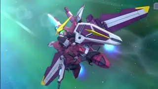 SD Gundam G ETERNAL - UR Justice Gundam (EX) single pull animation.