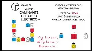 Kin 133 Caminante del cielo El&eacute;ctrico Rojo, Domingo 17 de Noviembre de 2024, Gama 3.5