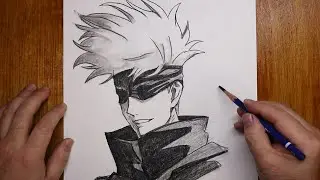 Easy Anime Drawing || How to draw Gojo Satoru | easy drawing for beginners