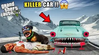 GTA 5 : Franklin & Shinchan Again Attacked By NEW Cursed Killer Car GTA 5 ! (GTA V MODS)