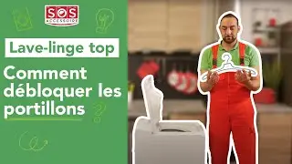 Comment d&eacute;bloquer les portillons d'un lave-linge TOP ? M&eacute;thode du cintre