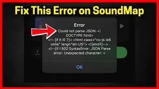 Исправлена ​​ошибка Soundmap: Could not parsing JSON.