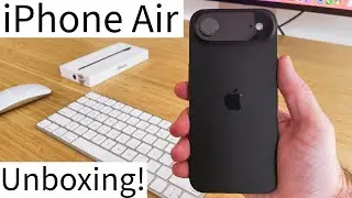 Распаковка и обзор iPhone Air! Лучший дизайн iPhone на сегодняшний день! Космический чёрный!