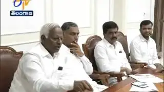 CM KCR review Meeting With Official & Ministers on SRSP