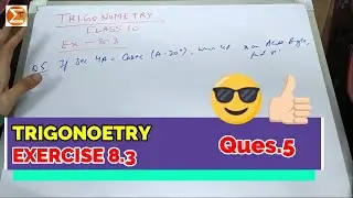 Question 5 Exercise 8.3 | Trigonometry | Class 10 Maths | Educated Thorium