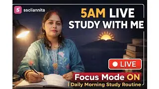 Early Morning 5 AM Live Study With Me 🔥 | Focus & Discipline