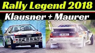 Rally Legend San Marino 2018 - RALLY HEROES Christof Klausner & Marco Maurer - Audi Quattro Show!