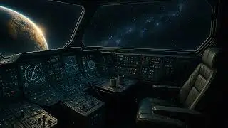 8H Spaceship Cockpit Ambience | Deep Space White Noise for Sleep & Relaxation | Sci-Fi ASMR Loop