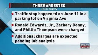 Three Arrested For Drug Charges During Traffic Stop