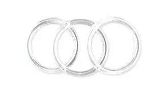 4 inch Craft Clear Plastic Acrylic Rings