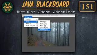 151 JavaBlackboard 🌟 Java GUI Tutorial: Display and Select Images with JMenuBar JMenu and JMenuItem