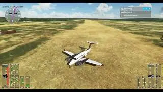 NEW--TAKING OFF FROM POPE AAF & LANDING AT SICILY DROP ZONE FORT BRAGG--MICROSOFT FLIGHT SIMULATOR