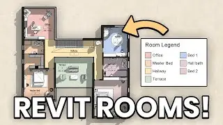 How to Create Rooms in Revit with Area Schedules / Rooms in Revit Tutorial