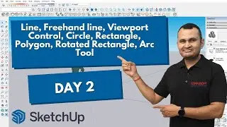 Session 2: SketchUp Tools Explained: Line, Circle, Rectangle, Arc & More! ✏️ | CompusoftEducation