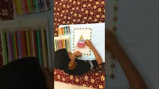 Easy and Simple Three Steps Cake!#shorts#ytshorts#drawing#coloring!
