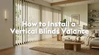 Blindify How to install valance of vertical blind