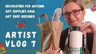 Kunstladen Boesner, Kunstmaterialien Haul, Dekorieren für Herbst - Herbst Kunst Vlog