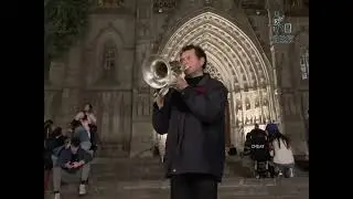 Lonely Man.              #trumpet #cornet   #Busking  #streetmusic #barcelona