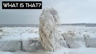 Crystal Beach Waterfront after the Blizzard