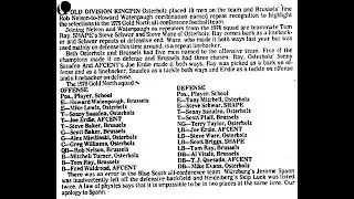 1979-80 FB SHAPE American HS(16) VS AFCENT(28)