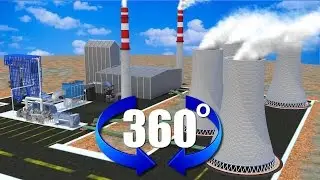 Power plant | Virtual Reality Tour (360&deg;), Animation