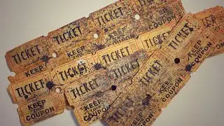 How to make grungy ticket strips for your junk journals!