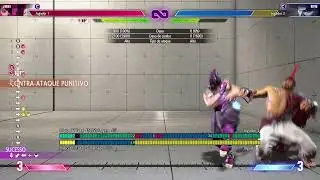 SF6 Juri Combo Puni&ccedil;&atilde;o (Canto da tela)