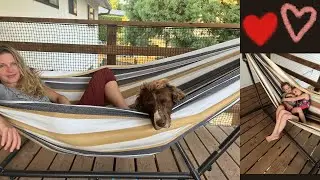 VIVERE Double Cotton Hammock with Space Saving Steel Stand Review