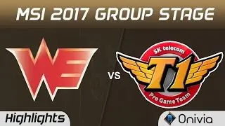 WE vs SKT Highlights MSI 2017 Group Stage Team WE vs SK Telecom T1 by Onivia