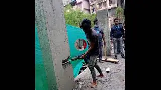 NMMC anti-encroachment department demolition drive Airoli node, Navi Mumbai, Maharashtra , India