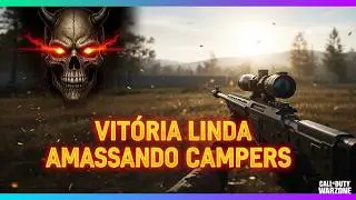Vit&oacute;ria linda no final de game, amassando os  camper de teto COD WARZONE