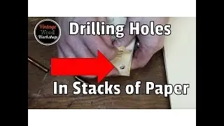 How to DRILL PAPER OR CARDSTOCK- BEST METHOD!!