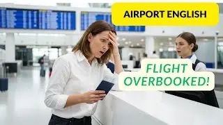 В аэропорту перебронировали рейс! То, что произошло дальше, вас удивит (урок английского)