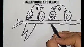 Cute love birds numbers drawing 2021 খুব সুন্দর লাগছে।