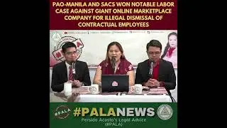 PAO- MANILA AND SACS WON NOTABLE LABOR CASE. WATCH THIS!