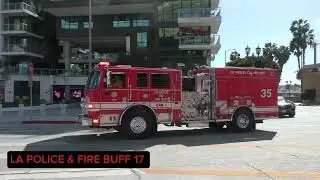 LAFD ENGINE 35 RESPONDING FROM STATION 27