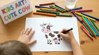 Kids Cow Coloring Activity | Learn Colors & Have Fun! #KidsColoring #CowColoring