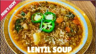 Lentil Soup Recipe | Red Lentils Curry for Weight Loss | Mediterranean Diet | Vegan Protein Recipes