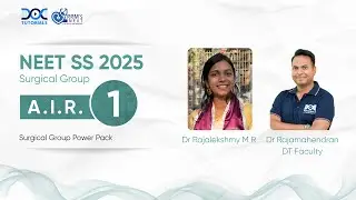 NEET SS 2025 Surgical Group Rank 1 - Dr Rajalekshmy's Success Story | Dr Rajamahendran