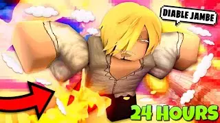 I SPENT 24hrs As SANJI And Awkened DEATH STEP In ONE PIECE Roblox&hellip; (Pixel Piece)