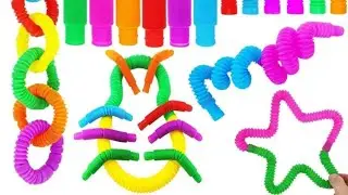 Playing Pop tubes | DIY Creation and Crunchy POPs | Creating ASMR Crunchy POPs TUBES | Video 163