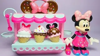 Disney Minnie Mouse Ice Cream Store Set Satisfying with Unboxing Compilation Toys ASMR #1031