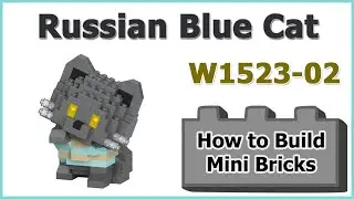 How to Build Mini Blocks Russian Blue Cat W1523-02 Review Instructions Specifications