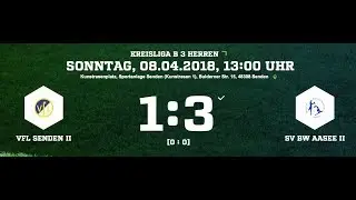 VfL Senden II - SV Blau Weiß Aasee II (1:3)
