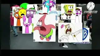 Warner bros water tower fall down with spongebob add round 2