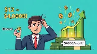 Как зарабатывать 4000 долларов в месяц, тратя всего 12 долларов в неделю (реальная стратегия)