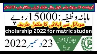 psf scholarship 2022 for matric students | nts.org.pk Apply from Mobile online @servicesdesk