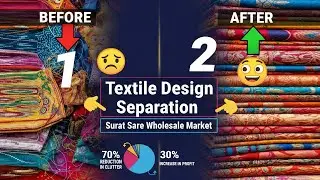 Textile Design separation | Surat Saree Wholesale Market #saree