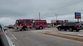 Tulsa Engine 20 Responding to MVA almost gets hit by SUV.